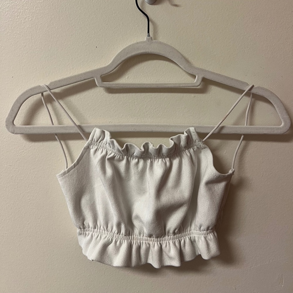 Adika White Blackless Top